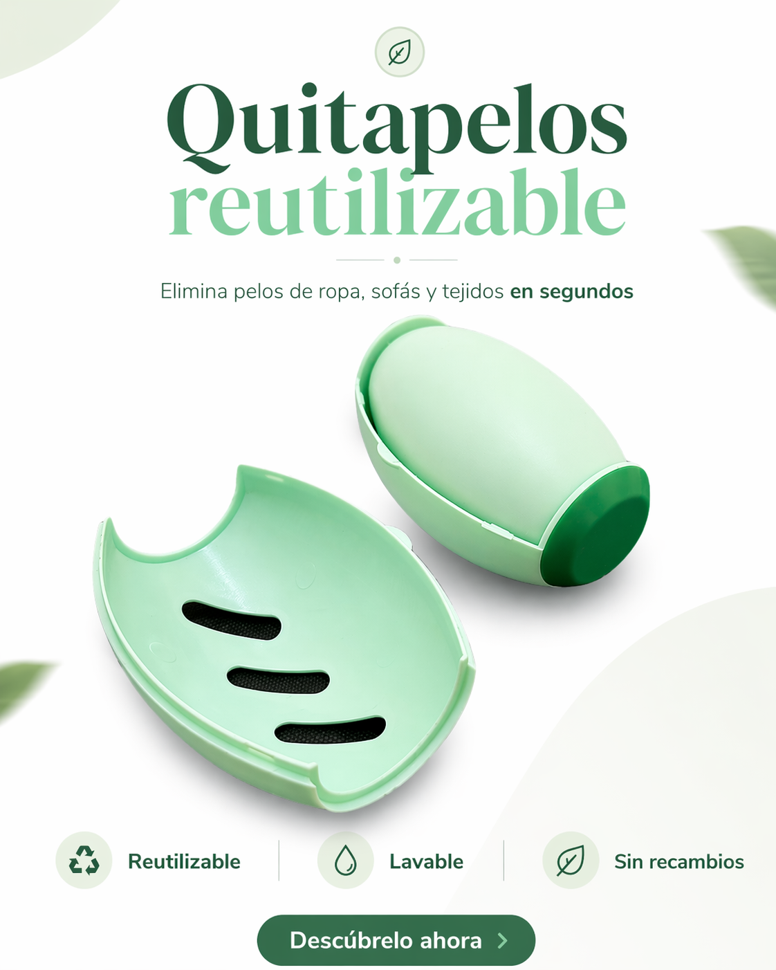 Quitapelos reutilizable para sofá y ropa